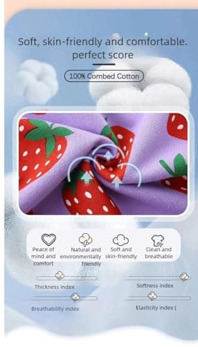 Winzik Girls Sweatshirt Christmas Sweater Shirt Toddler Kids Girl Pullover Fall Long Sleeve Tops Tee Clothes 2-7T (2-3T, Purple Strawberry) — view 7