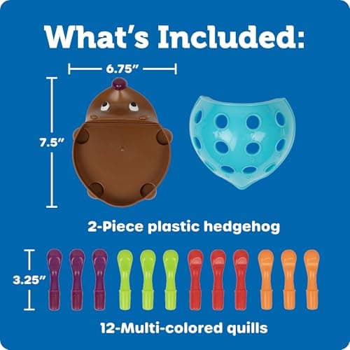 Learning Resources Spike The Fine Motor Hedgehog - Toddler Montessori Toys, Stacking Shape, Gifts For Boys And Girls, Sorting And Matching Skill Activities, Educational Games, Kindergarten — view 6