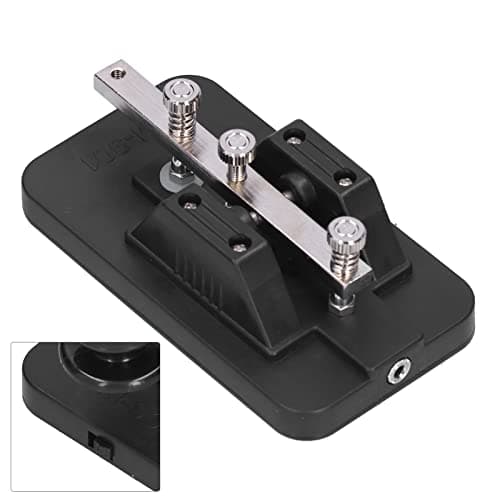YUEHISY Morse Code Telegraph Key CW Key with Buzzer, Basic But Perfect Workmanship, Voice Prompts, Black, for Beginners Use or Practice, CW Transceivers Connection — view 4