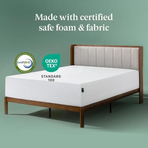 Zinus King Mattress - 12 Inch Green Tea Cooling Gel Memory Foam Mattress, Pressure Relief, for Cool Sleep, CertiPUR-US Certified Foam, Mattress in a Box, 10-Year Warranty, King Size — view 4