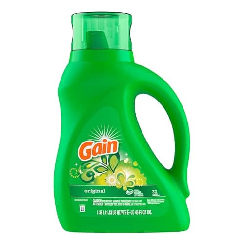 Gain Liquid Laundry Detergent, Original Scent, Freshness + Odour Fighting, High efficiency, 1.36 L, 32 loads