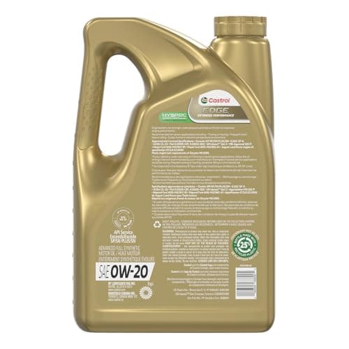 Castrol Edge Extended Performance 0W-20 Advanced Full Synthetic Motor Oil, 5 Litres - Made in Canada