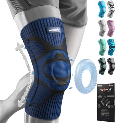 NEENCA Knee Brace for Knee Pain Relief, Medical Knee Support with Patella Pad & Side Stabilizers, Compression Knee Sleeve for Meniscus Tear, ACL, Arthritis, Joint Pain, Runner, Sport