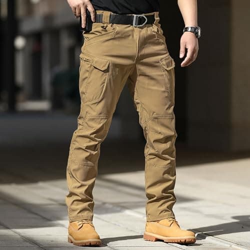 Mens Cargo Pants,Cargo Pants for Men Work Tactical Pantalon Homme Hiking De Travail Hunting Essentials Military Construction Clothes,XL