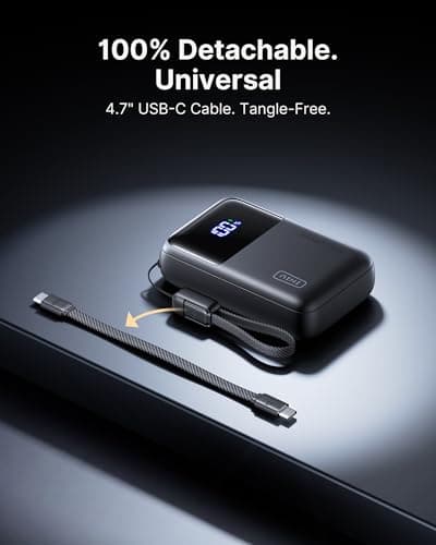 INIU 20000mAh Laptop Power Bank, Ultra Compact 65W PD Dual Fast Charging Portable Charger, TSA Approved Battery Pack with USB C Cable for Travel MacBook iPad Tablet Switch iPhone 17 16 Pro Samsung S25 — view 4