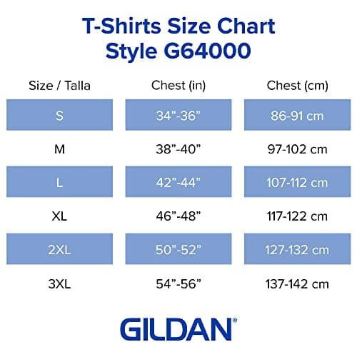 Gildan Adult Softstyle Cotton T-Shirt, Style G64000, Multipack, Black (2-Pack), 2X-Large — view 5