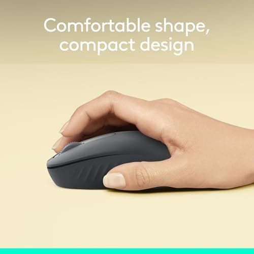 Logitech M196 Bluetooth Wireless Mouse, Compact and Portable Mouse for Laptops, Tablets and More, 12-Month Battery, Smooth Tracking, Compatible with PC and Mac, Windows and macOS - Graphite — view 2