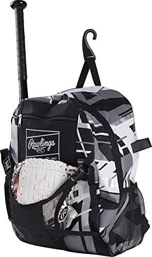 Rawlings | REMIX Backpack Equipment Bag | T-Ball & Youth Baseball / Softball | Black — view 8