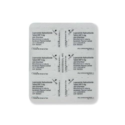 Amazon Basic Care Loperamide Hydrochloride Tablets, 2 mg, Anti-Diarrheal, 24 Count (Pack of 1) — view 2