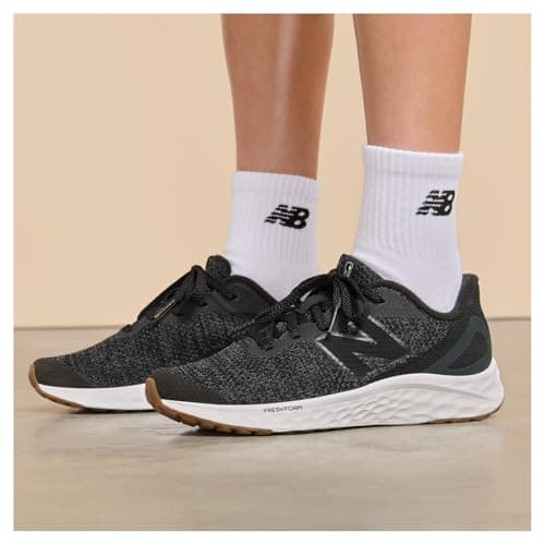 New Balance KIds Arishi Fresh Foam v4 Sneaker, BLACK/PHANTOM, 5 M Big Kid (8-12 Years) — view 6