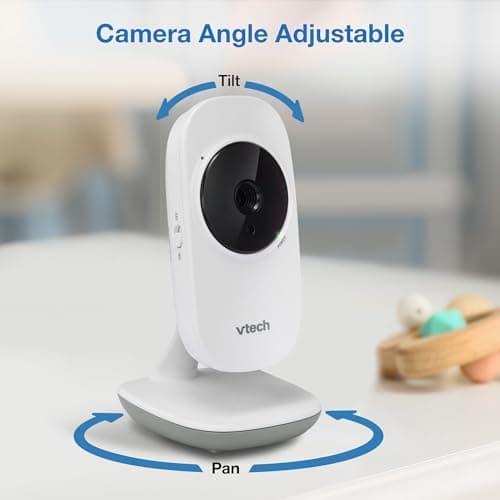 VTech VM819 Baby Monitor, 2.8” Screen, Night Vision, 2-Way Audio, Temperature Sensor and Lullabies, Secure Transmission No WiFi — view 2