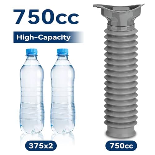Pee Bottles for Men, Portable Urinal, Collapsable Portable Urinal 750ML