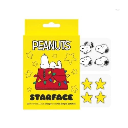 Starface Hydro-Star Sleepy Snoopy Pimple Patches, Hydrocolloid, Absorb Fluid and Reduce Redness, Vegan and Cruelty-Free Skincare (32 Count)