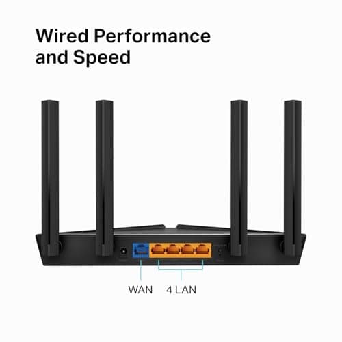 TP-Link AX1500 WiFi 6 Smart WiFi Router (Archer AX10) - Dual Band Gigabit Wireless Internet Router, 4 Gigabit LAN Ports, Beamforming, OFDMA, MU-MIMO, Parental Controls, Works with Alexa — view 4