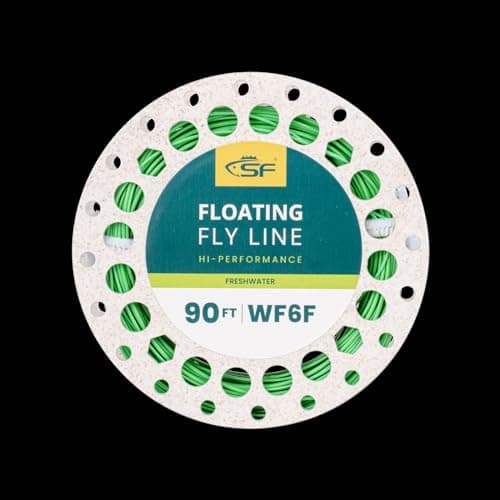 SF Fly Fishing Floating Line with Welded Loop Weight Forward Fly Lines # Grass Green 90FT WF7F — view 6