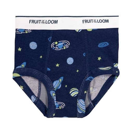 Fruit of The Loom Boys Cotton Training Brief Underwear, 3-Pack, Assorted, 2T-3T — view 2