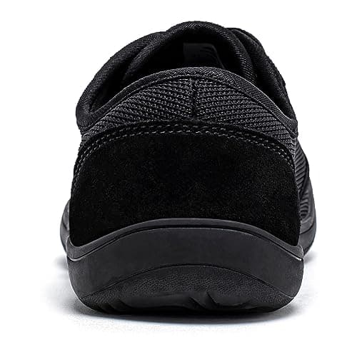 HOBIBEAR Womens Barefoot Minimalist Shoes Wide Width Low Drop Sneakers Lightweight Road Running Walking Tennis Casual Mesh Minimus Comfy Loafer Nurse Workout Work Drving Travel Black — view 4