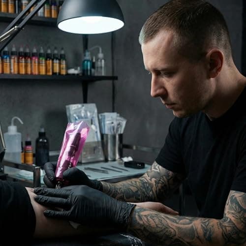 Disposable Tattoo Sleeves 100 Pack - for Consistent Client Setup & Hygiene, Stretch Fit for Most Pen Styles — view 3