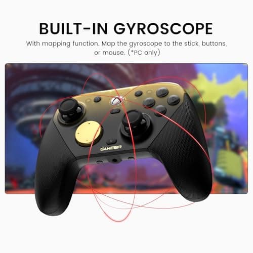 GameSir G7 Pro Wired Controller for Xbox Series X|S, Xbox One, Wireless Gamepad for PC&Android with TMR Sticks, Hall Effect Analog Triggers, 1000Hz Polling Rate, 3.5mm Audio Jack - Golden — view 4