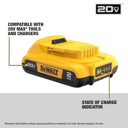 DEWALT 20V MAX Cordless Drill and Impact Driver, Power Drill Brushless 2-Tool Power Tool Combo Kit, Includes 2 Batteries, Charger and Bag (DCK277D2) — view 6