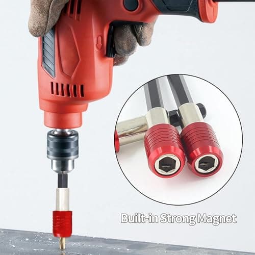 3Pcs Magnetic Drill Bit Holders - Quick Release Hex Shank Extension Bars for Power Tools, Screwdrivers, and Drill Bits — view 2