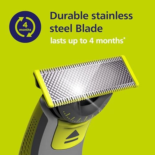 Philips OneBlade 360 Replacement Blade, for OneBlade Electric Shaver and Trimmer, Durable Stainless Steel, Trim, Edge and Shave, Model QP410/50 — view 5