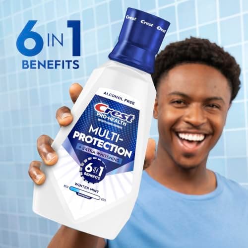 Crest Pro-Health Advanced Mouthwash, Alcohol Free, Extra Whitening, Energizing Mint Flavor, 946 mL (32 fl oz) — view 2