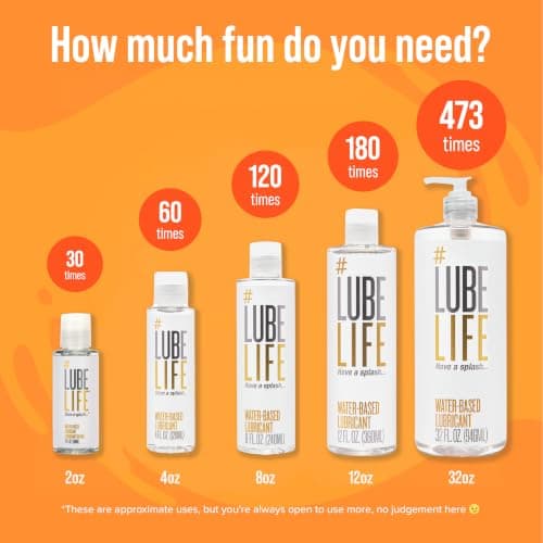 Lube Life Water-Based Personal Lubricant, Lube for Men, Women and Couples, Non-Staining, 8 Fl Oz (240 mL) — view 4