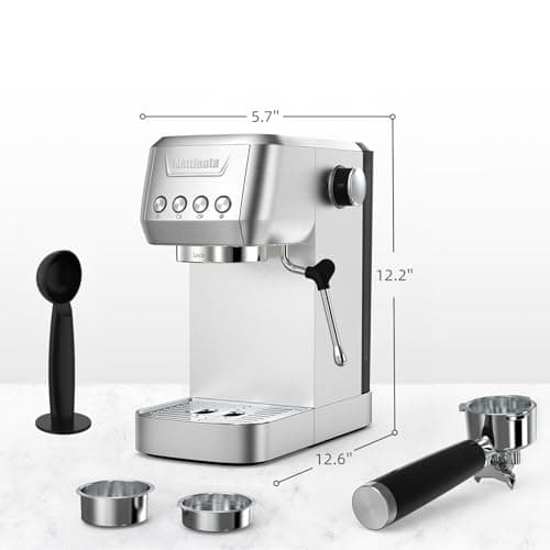 MAttinata Espresso Machine 20 Bar, Compact Espresso Maker with Milk Frother — view 5