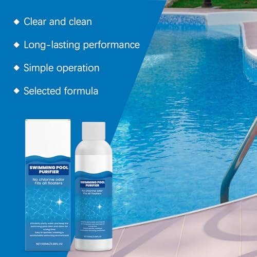 Swimming Pool Purifying Liquid, Pool Water Clarifier for Inground Pools & Above Ground Pools,Swimming Pool Purifier for Fast Acting Cloudy Water Treatment,Restores Hazy or Cloudy Pool Water (2PCS) — view 4