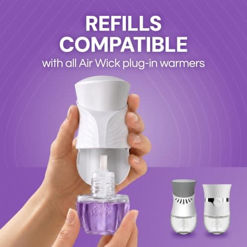 Air Wick Plug in Scented Oil Starter Kit, 2 Warmers + 6 Refills, Lavender & Chamomile, Eco Friendly, Essential Oils, Air Freshener — view 5