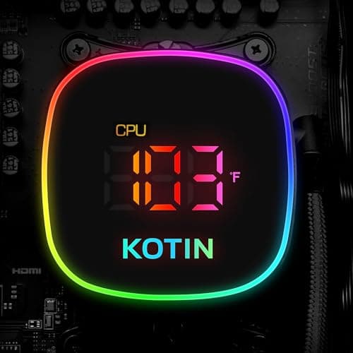 KOTIN Prebuilt Gaming PC RTX 5070 12GB, Ryzen 7 9700X, 32GB DDR5, 1TB SSD — view 4