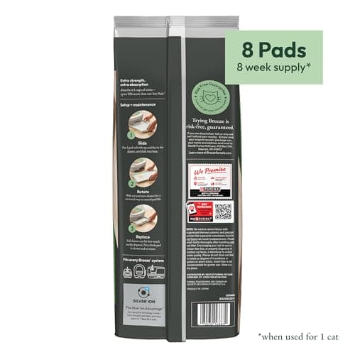 Purina Tidy Cats Cat Litter Breeze Pads Refill Pack Multi Cat Litter Pads - 8 ct. Bag — view 10