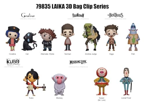 Laika Series 1 – 5" Collectible Bag Clip – Blind Bag (ONE Random Figure) – Stop-Motion Movie Character Keychain/Backpack Accessory | Official Licensed Merchandise — view 3