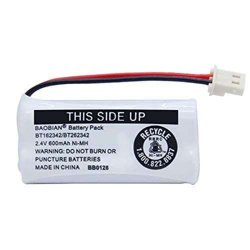 BAOBIAN BT162342 BT262342 Battery Compatible with for BT183342 BT283342 BT166342 BT266342 VTech CS6114 CS6419 CS6719 at&T EL52300 CL80111 Cordless Phone (Pack of 2) — view 4