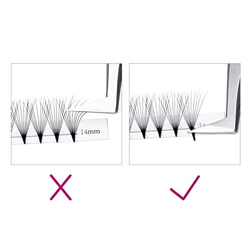 Premade Lash Fans 10D 0.07 Volume Lash Extensions Soft Individual Lashes Premade Fans Eyelash Extensions Russian Pre Fan Lash Extensions (10D-0.07-D, 8-14mm) — view 5