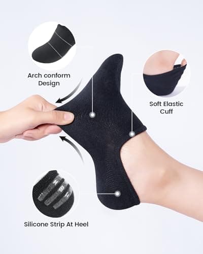 IDEGG Women and Men No Show Socks Low Cut Anti-slid Athletic Running Novelty Casual Invisible Liner Socks — view 3