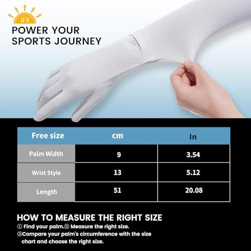 apaepr Ultra Thin Full Finger UV Protection Gloves Driving Gloves Women, Breathable Touchscreen UPF Glove Sun Protection Glove (Brown, One Size) — view 5