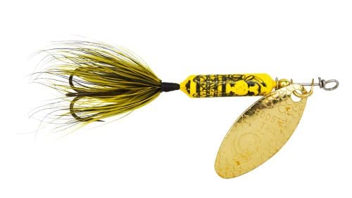 Yakima Bait Wordens Original Rooster Tail Spinner Lure, Bumblebee, 1/4-Ounce