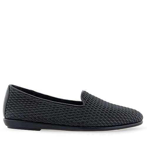 Aerosoles Women's Betunia Loafer, Black Mini Diamond Quilted PU, 6.5 Wide — view 5