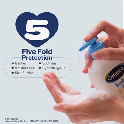 Cetaphil Baby Wash & Shampoo ,Tear Free, Paraben, Colorant and Mineral Oil Free, 13.5 Fl. Oz (Packaging May Vary) — view 5