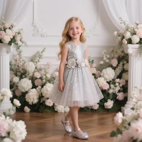 Otter MOMO Toddler/Little Girls Mary Jane Ballerina Flats Size 9 Shoes Slip-on School Party Dress Shoes — view 2