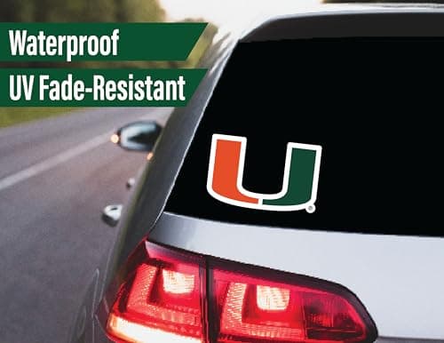 Miami Hurricanes Stickers University of Miami Vinyl Decals Vinyl Gift 14 Pc — view 5
