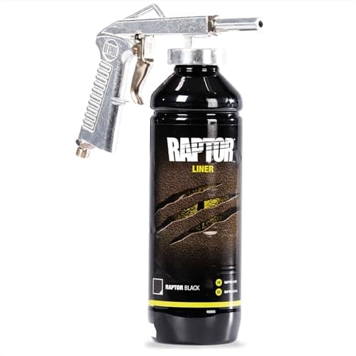 U-POL Raptor Black 0820VG with Spray Gun Bed Liner Kit – 4 Quarts, 2K Urethane, UV Resistant Protective Coating, DIY Spray-On Truck Bed Liner — view 5