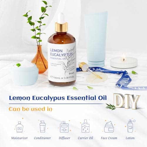 HIQILI Lemon Eucalyptus Essential Oil for Spray, Diffuser & Skin Care — view 4