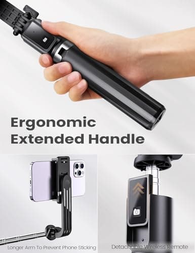 ANXRE Extendable Selfie Stick with Wireless Remote — view 2
