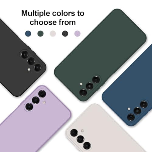 GiiYoon Case Compatible with Samsung Galaxy A16, Silky-Soft Touch Full-Body Protective Phone Silicone Case, Shockproof Cover with Microfiber Lining, Black — view 7
