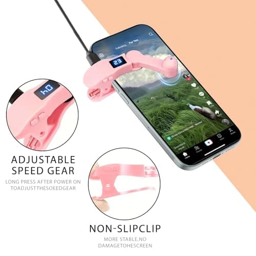 HalfofLife Auto Clicker for iPhone & TikTok Live - Auto Tap, Auto Screen Tapper for Smart Phone, Customizable Timing for Social Media, Broadcasts Likes, Lightning Deal, Reward Task (Pink) — view 4