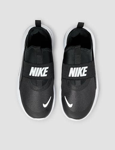 Nike Little Kid's Flex Runner 4 Running Shoe, Black/Black-White, 1Y — view 3