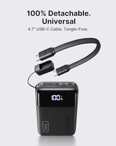 INIU 20000mAh Laptop Power Bank, Ultra Compact 65W PD Dual Fast Charging Portable Charger, TSA Approved Battery Pack with USB C Cable for Travel MacBook iPad Tablet Switch iPhone 17 16 Pro Samsung S25 — view 7